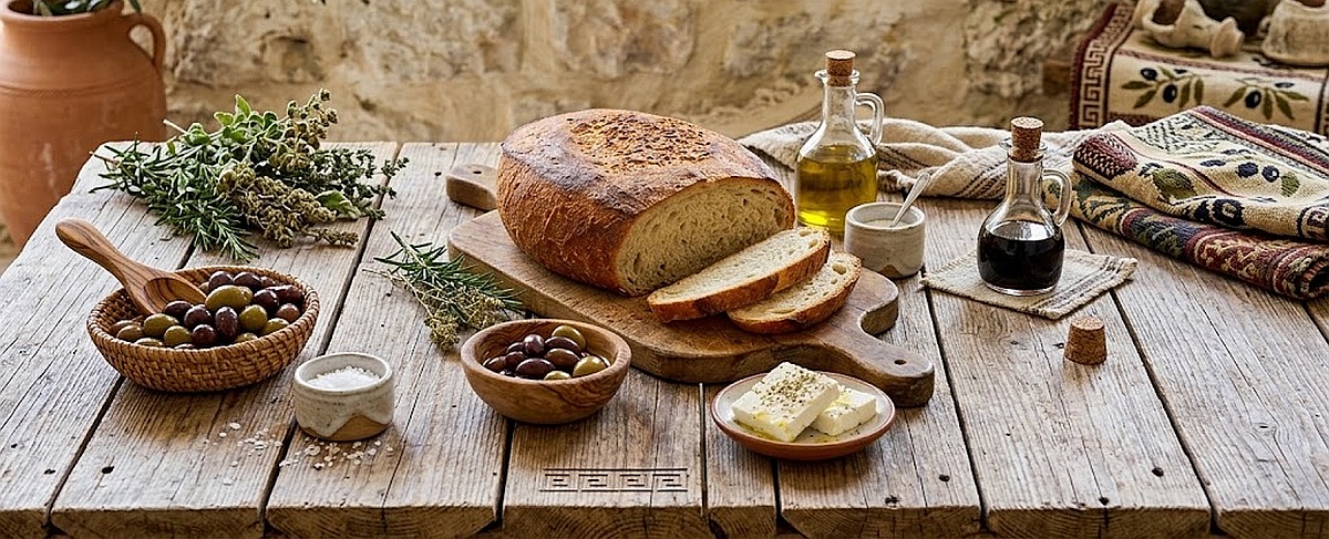 Horiatiko Psomi – Griechisches Landbrot aus Durumweizen